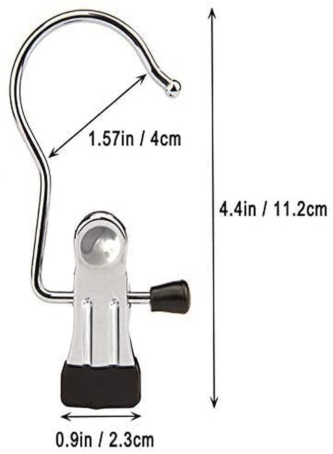 ZIVIK 7 PCS Laundry Hanging Hooks Clips Hanger Clips Boot Hangers Stainless Steel Portable Travel Hanging Drying Clothes Pins for Closet Home Clothing Trouser Towel Sock (7) - Image 3